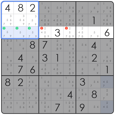 cross hatching in sudoku